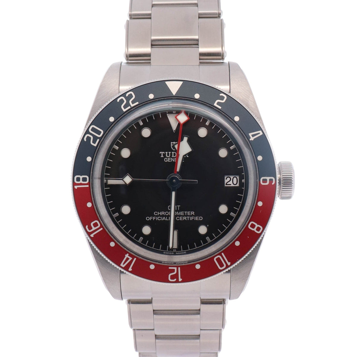 Tudor Black Bay GMT 41mm Black Dial Watch Ref# 79830RB