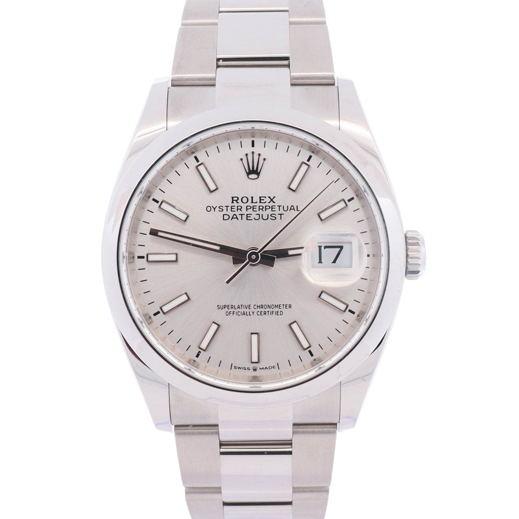 Rolex Datejust 36mm Silver Dial Watch Ref# 126200