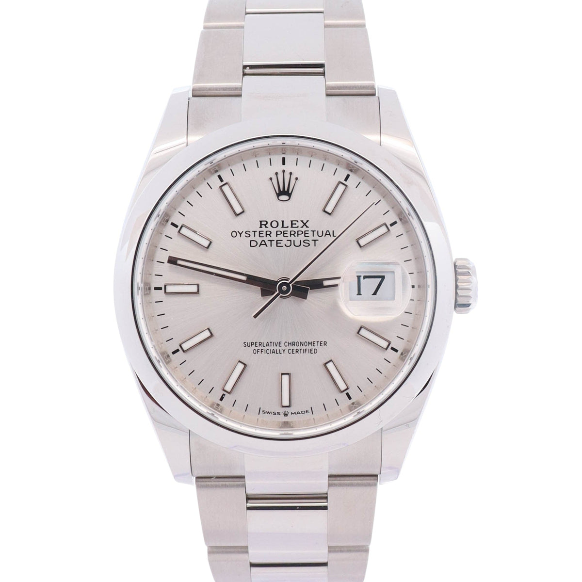 Rolex Datejust 36mm Silver Dial Watch Ref# 126200