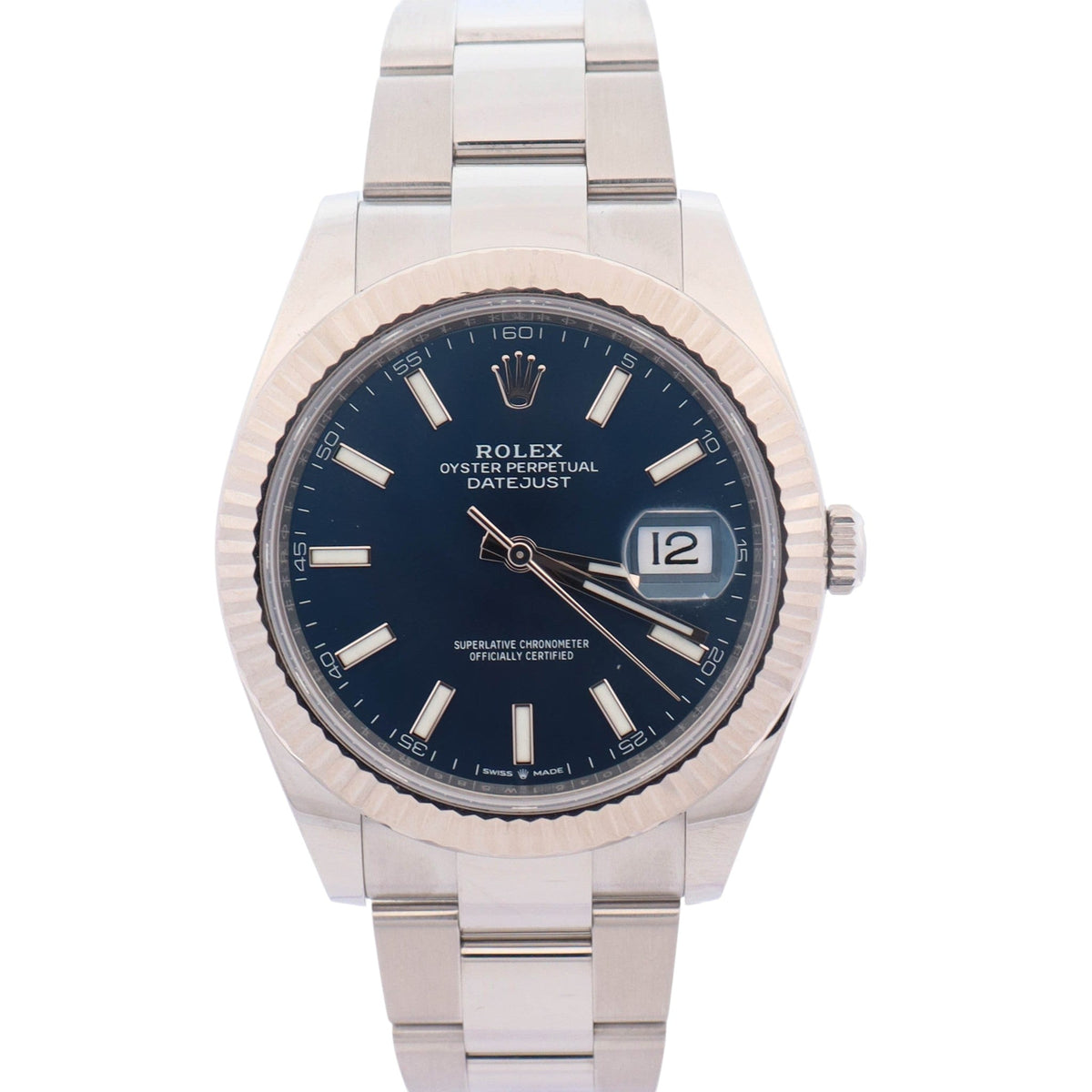 Rolex Datejust 41mm Blue Dial Watch Ref# 126334