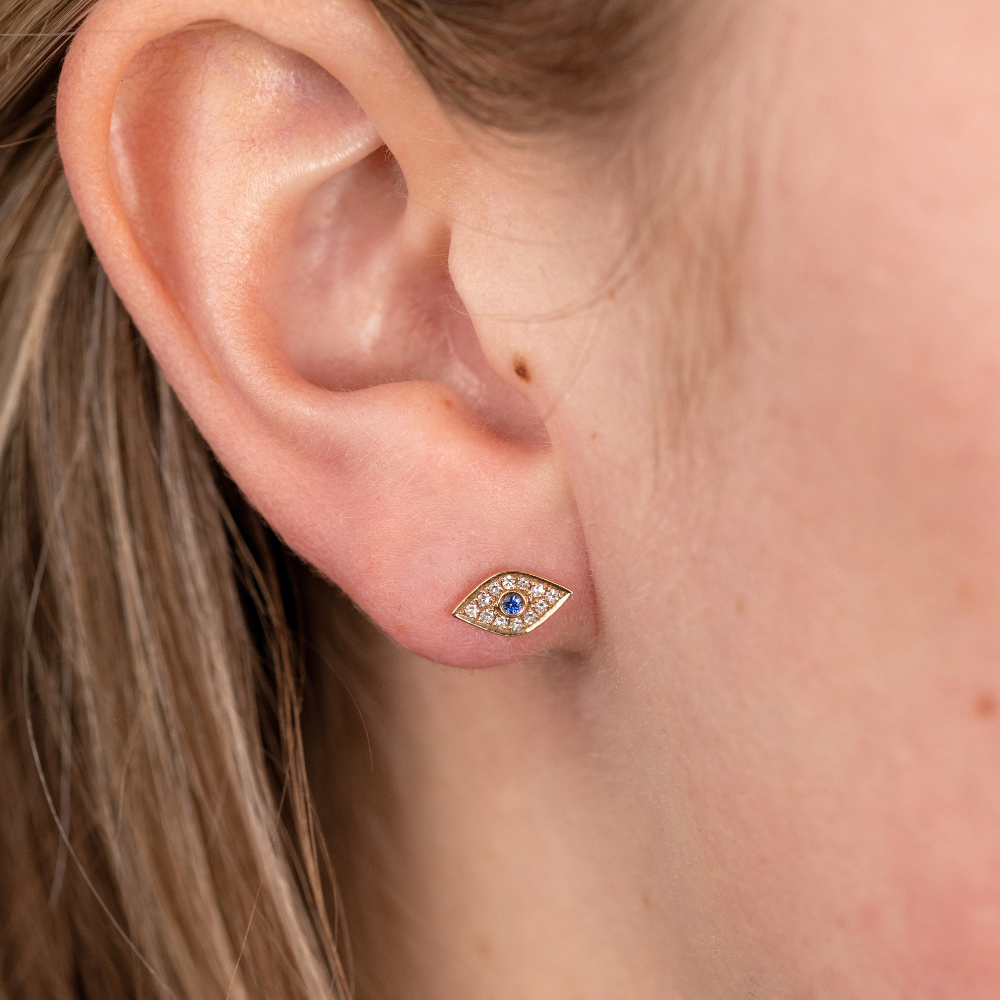 Evil Eye Stud Earrings
