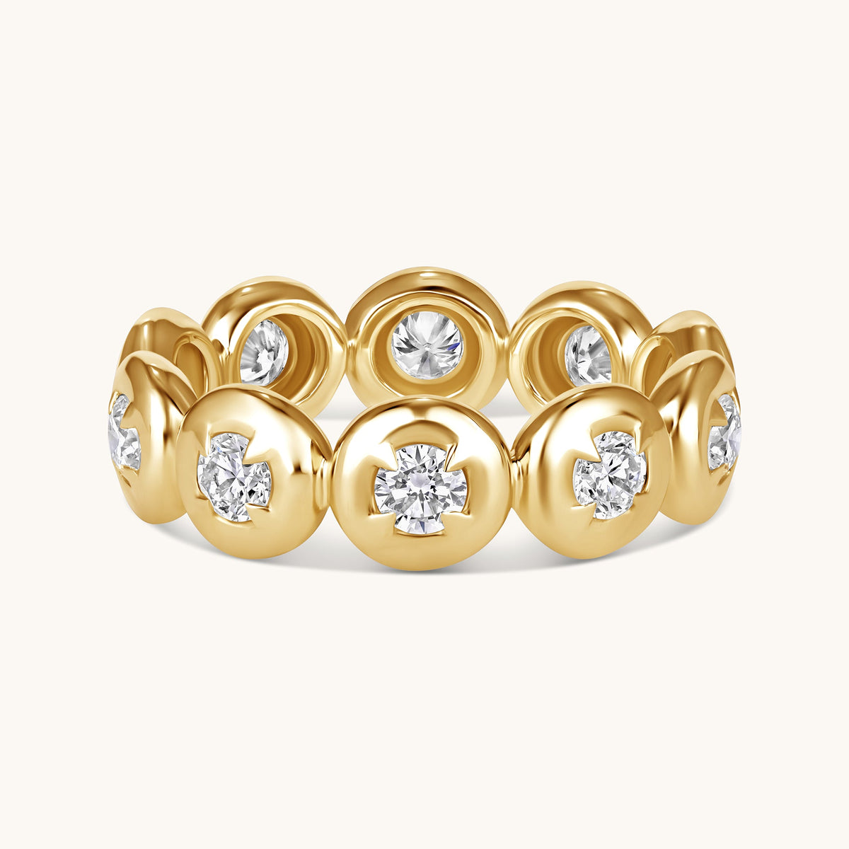 Bubble Bezel Lab Diamond Eternity Band - Happy Jewelers Fine Jewelry Lifetime Warranty