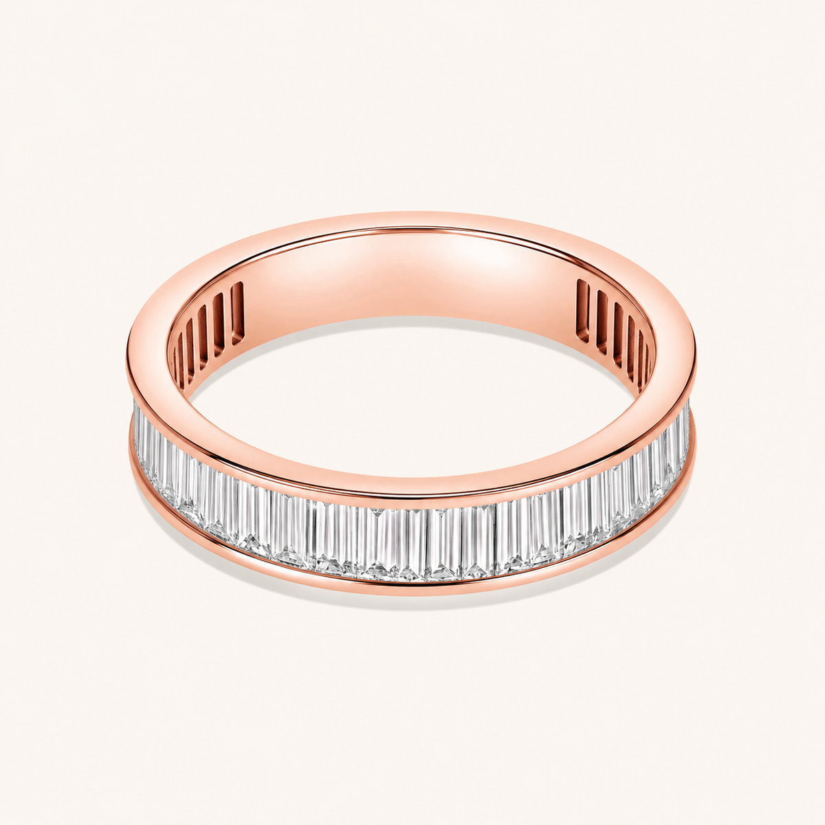 Channel Set Baguette Lab Diamond Band