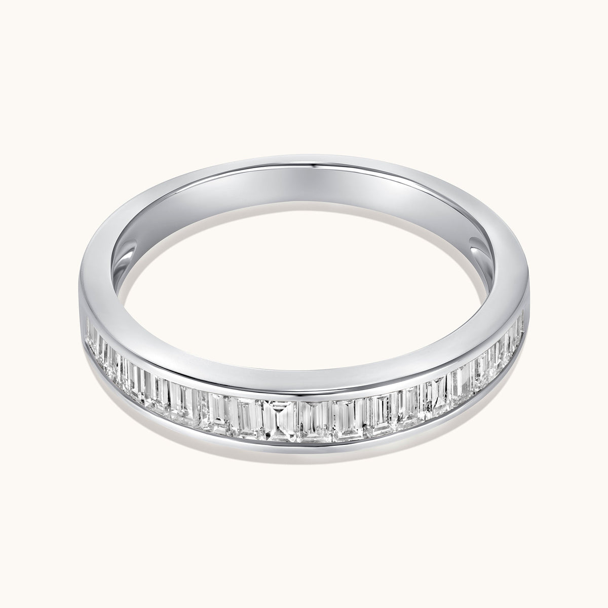Channel Set Baguette Lab Diamond Band