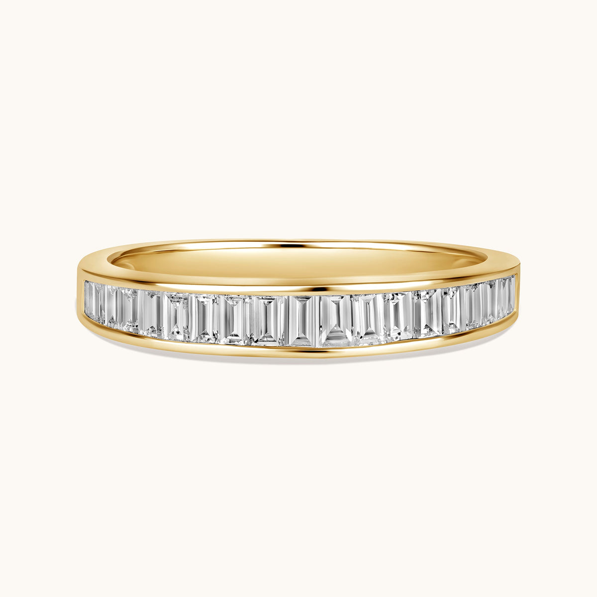 Channel Set Baguette Lab Diamond Band - Happy Jewelers Fine Jewelry Lifetime Warranty