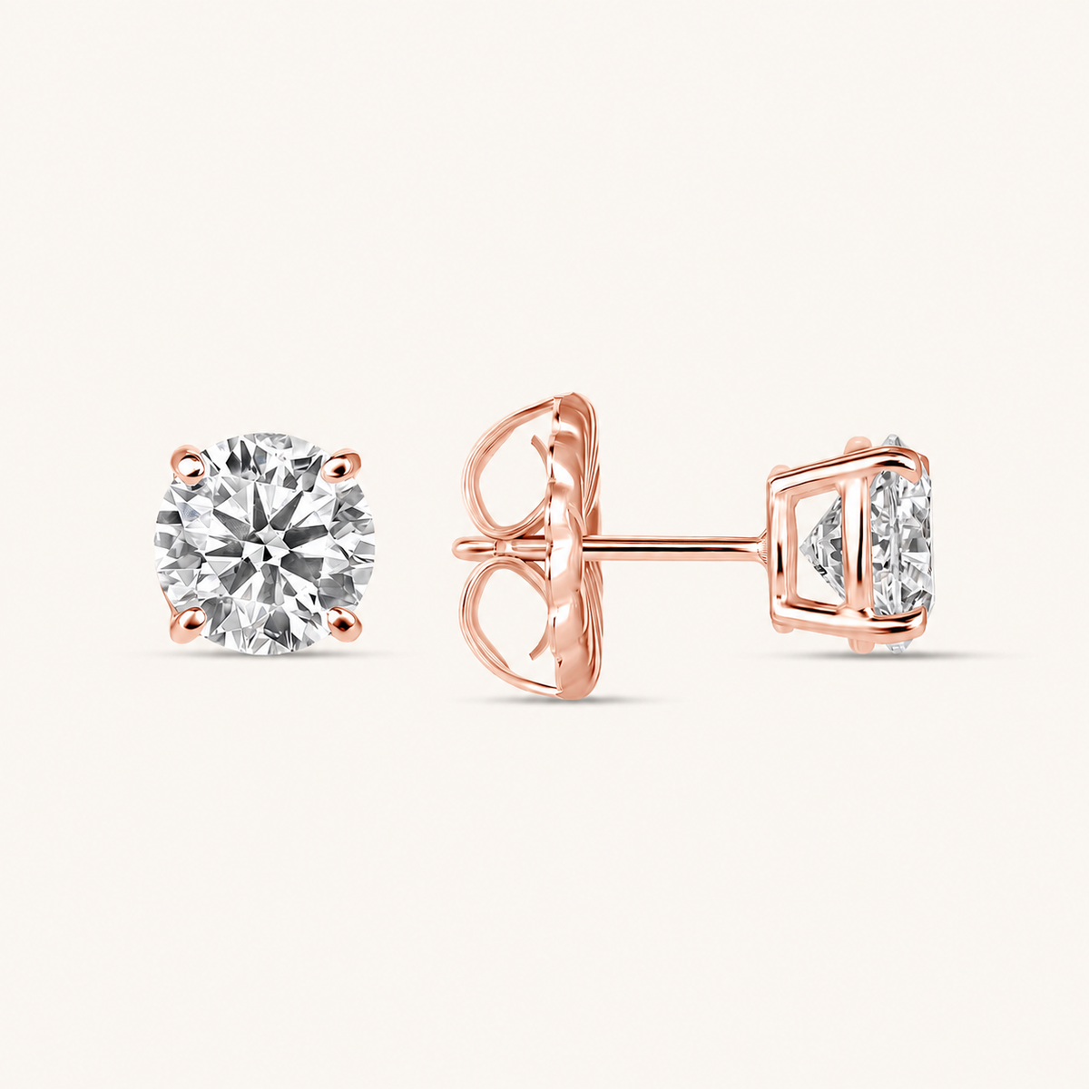 Classic Diamond Stud Earrings