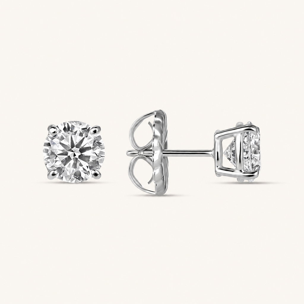 Classic Diamond Stud Earrings