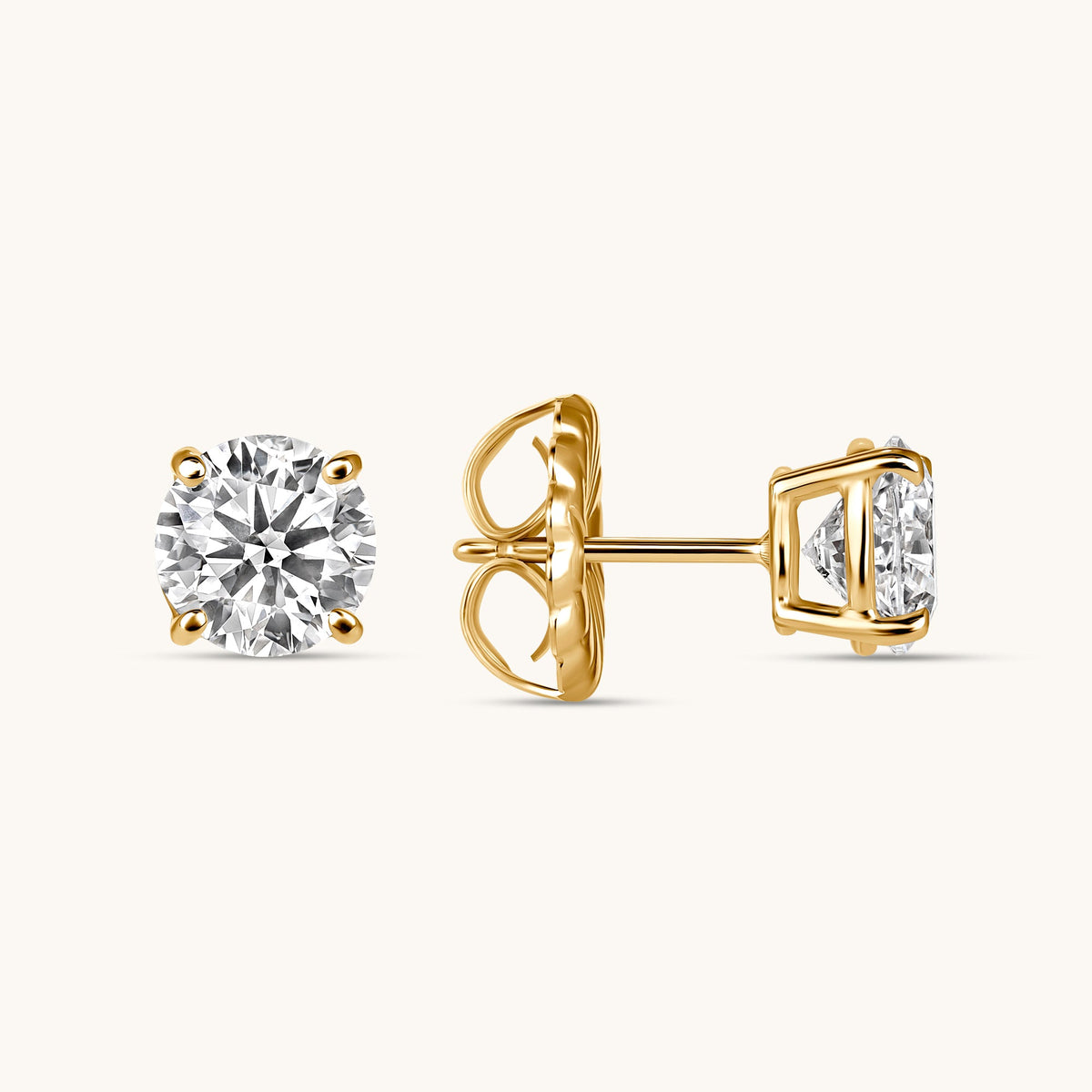 Classic Diamond Stud Earrings