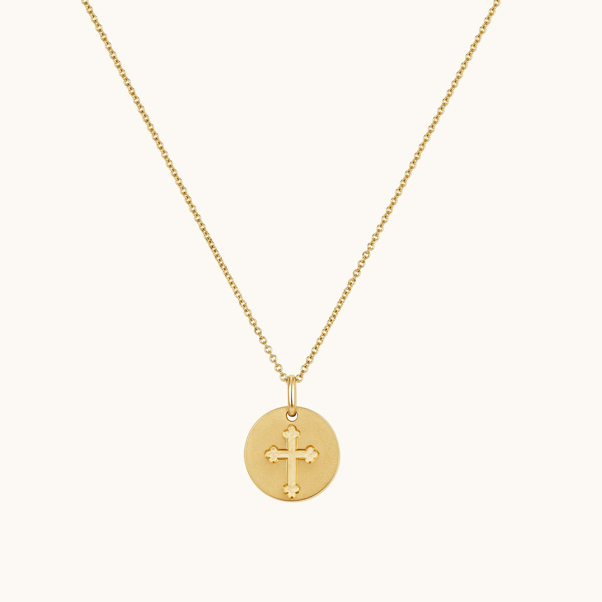 Coin Cross Pendant