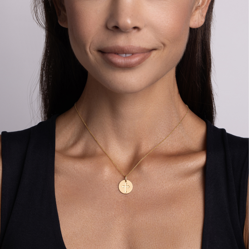 Coin Cross Pendant