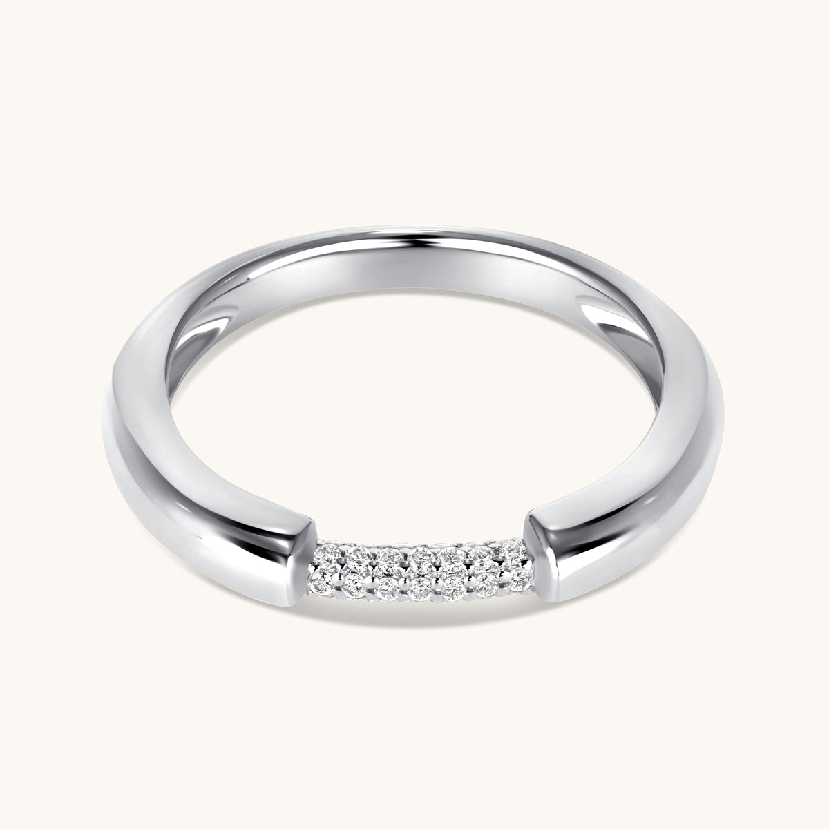 Connection Diamond Pave Ring