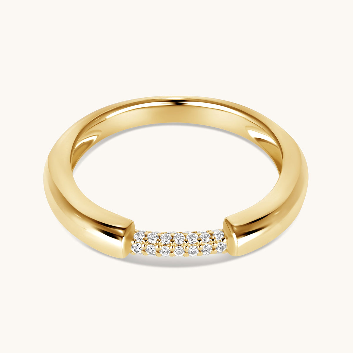 Connection Diamond Pave Ring