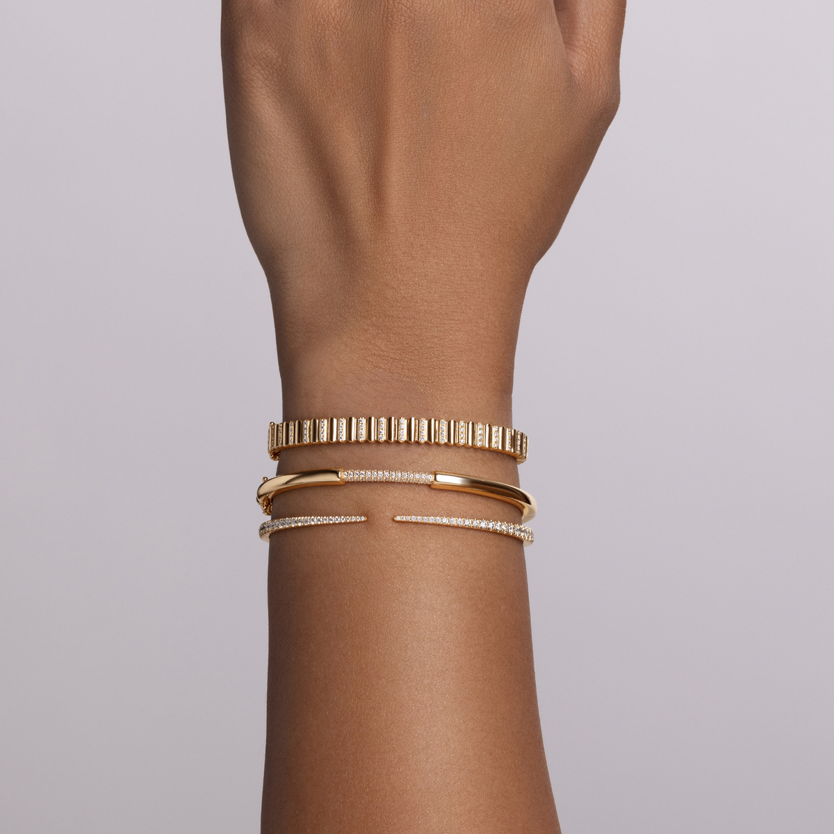 Connection Diamond Pave Bangle