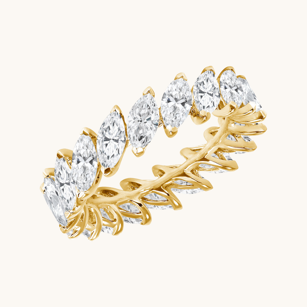 Diagonal Diamond Marquise Band - Happy Jewelers Fine Jewelry Lifetime Warranty