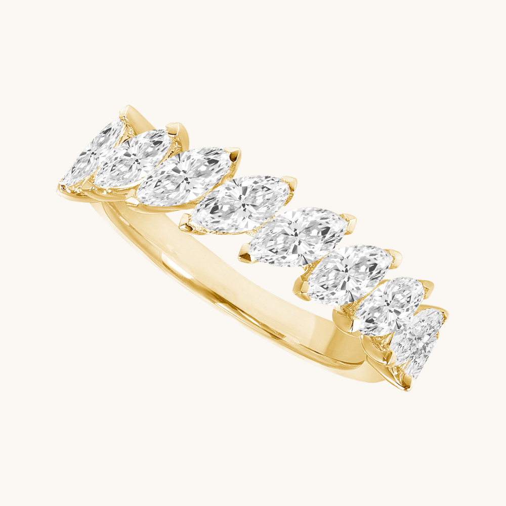 Diagonal Diamond Marquise Band - Happy Jewelers Fine Jewelry Lifetime Warranty