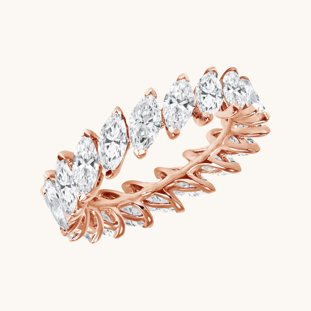 Diagonal Diamond Marquise Band - Happy Jewelers Fine Jewelry Lifetime Warranty