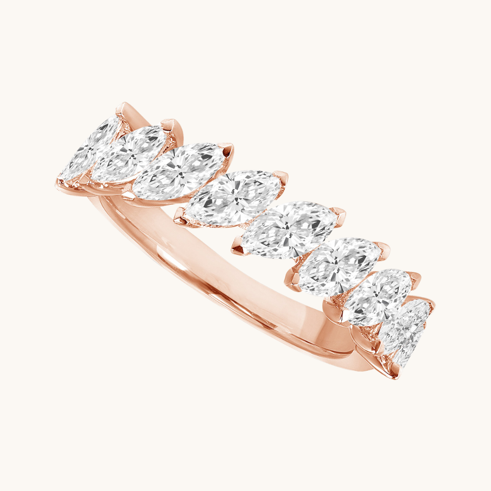 Diagonal Diamond Marquise Band - Happy Jewelers Fine Jewelry Lifetime Warranty
