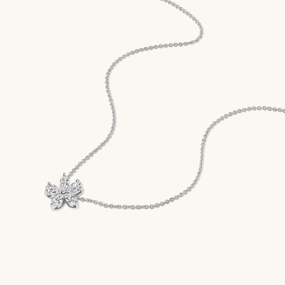 Diamond Flower Necklace