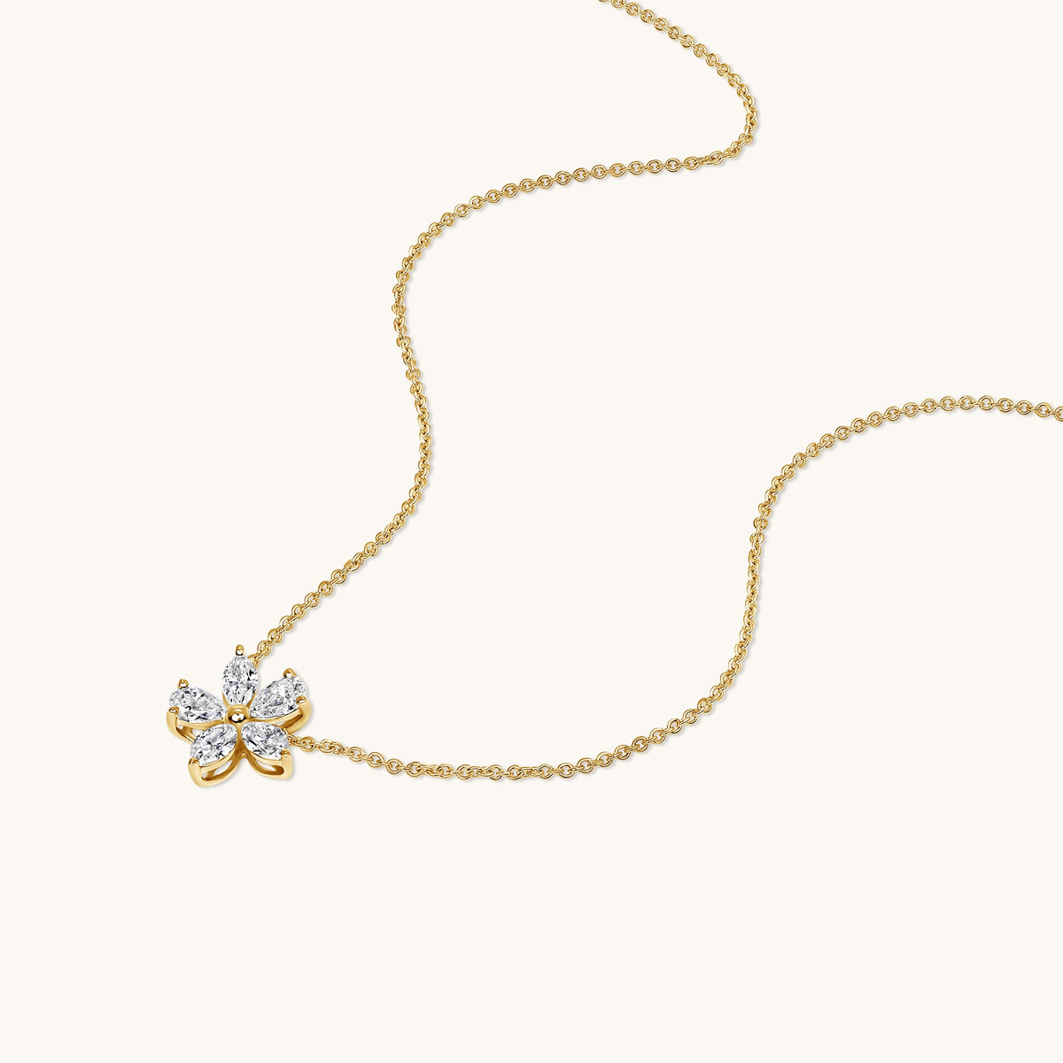 Diamond Flower Necklace