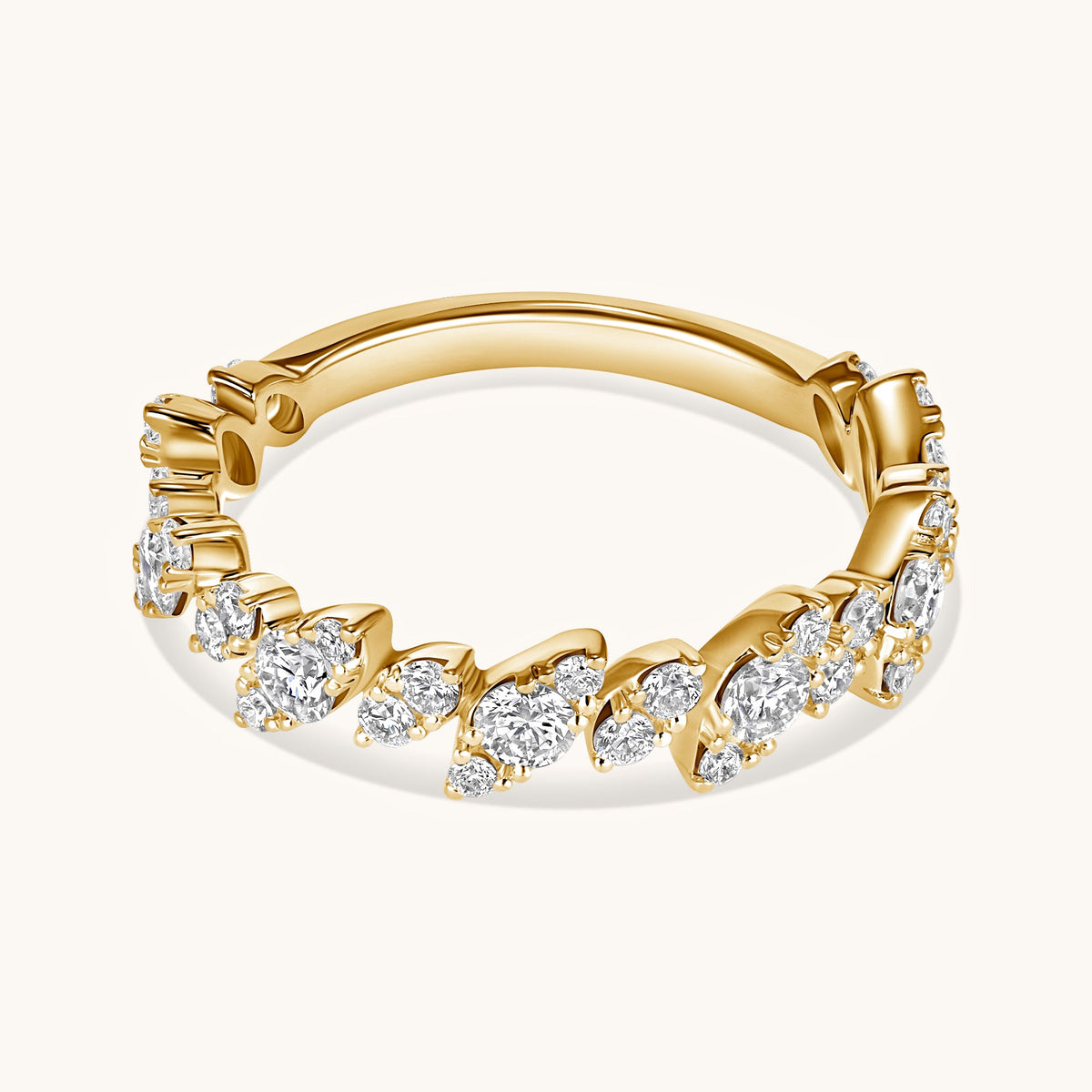 Diamond Slanted Marquise Illusion Band