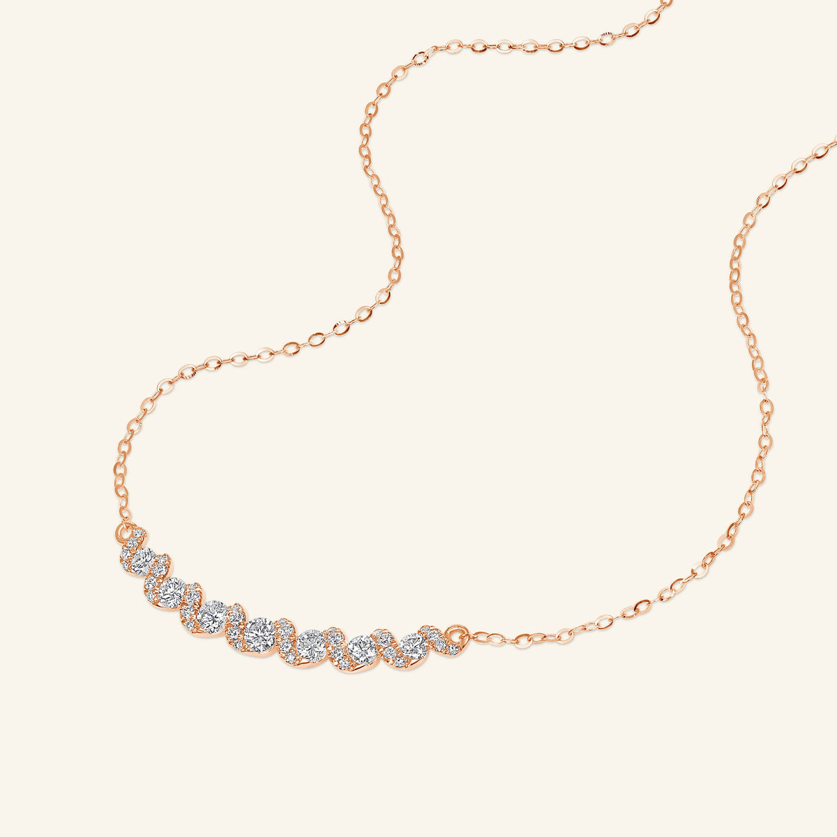 Lab Diamond Twist Necklace
