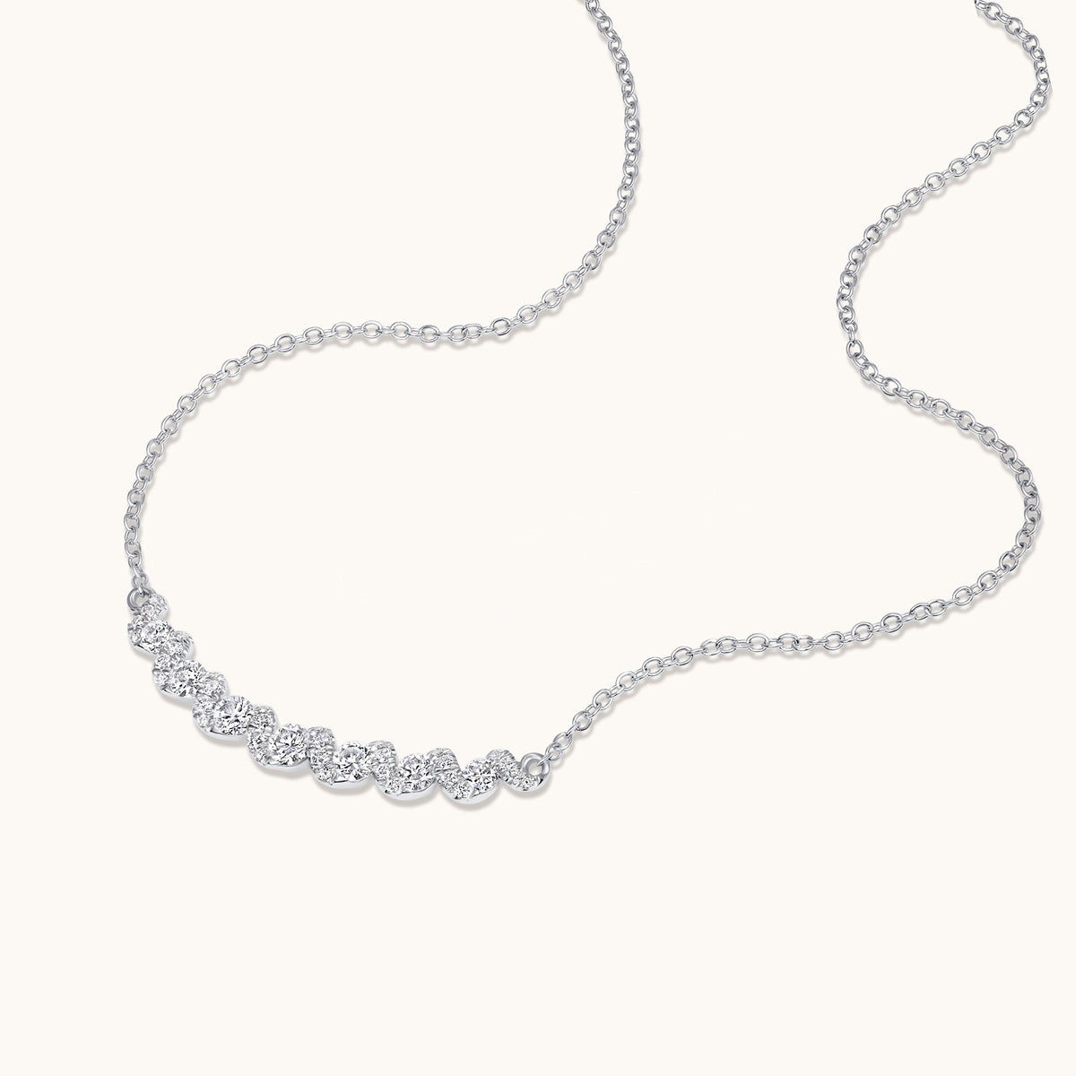 Lab Diamond Twist Necklace