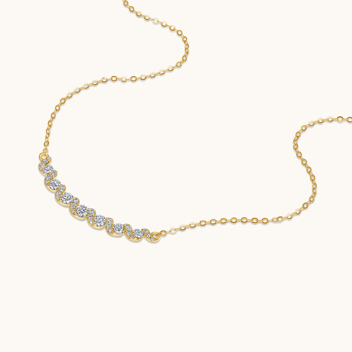 Lab Diamond Twist Necklace