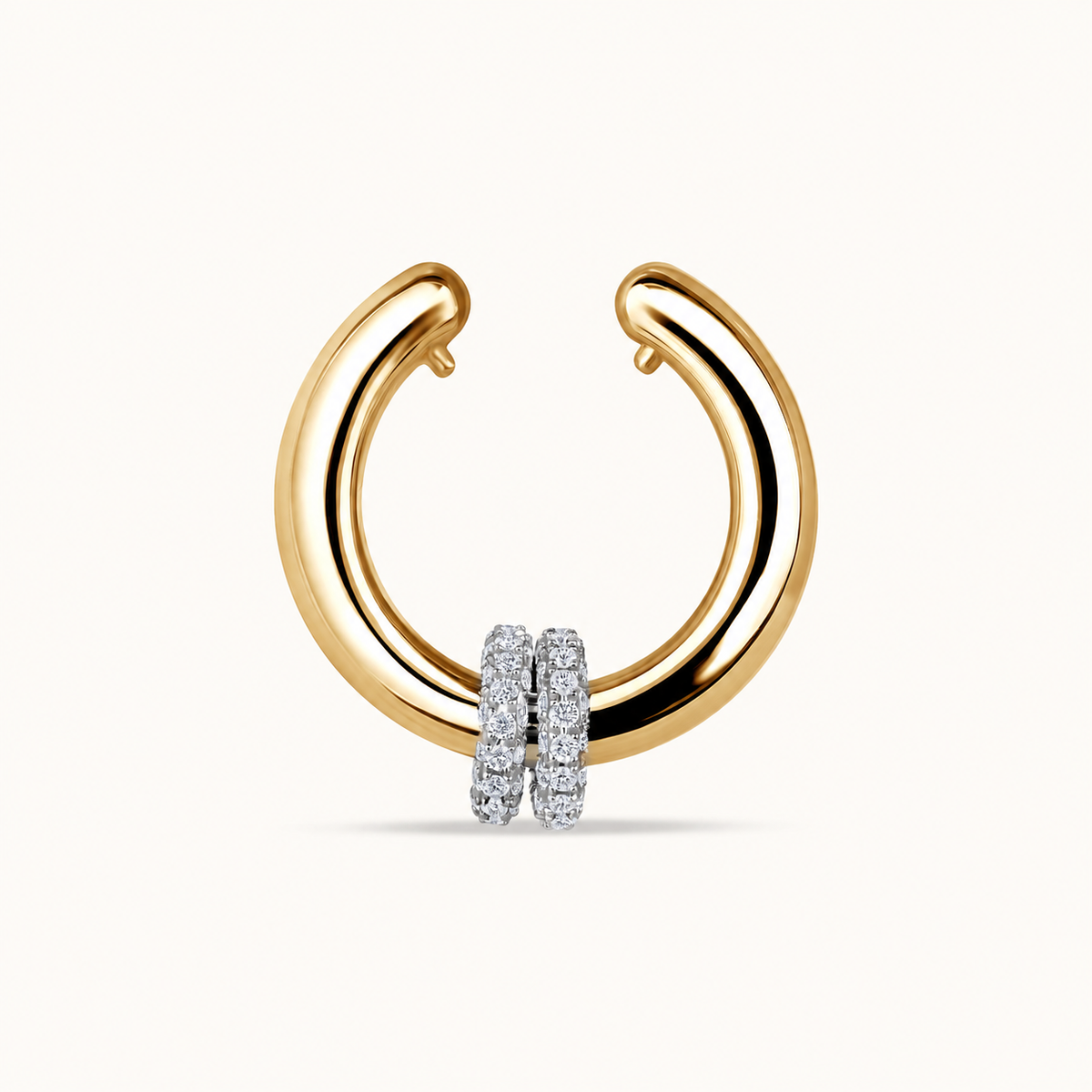 Double Pave Lab Diamond Ear Cuff