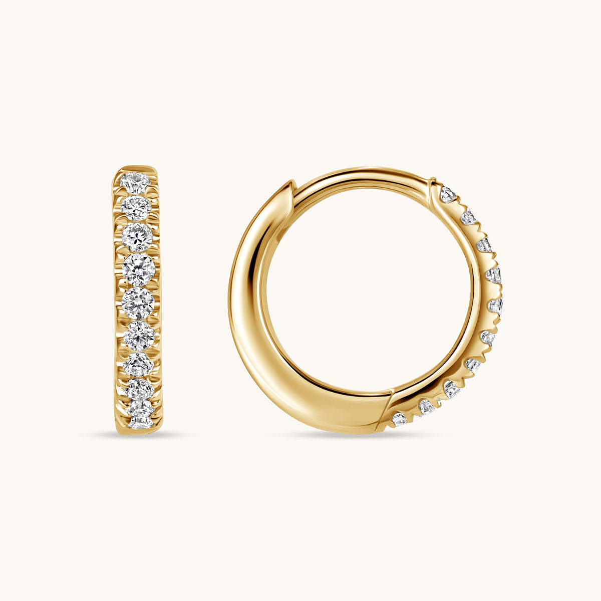 The Janelle Huggie Earrings - Happy Jewelers Fine Jewelry Lifetime Warranty