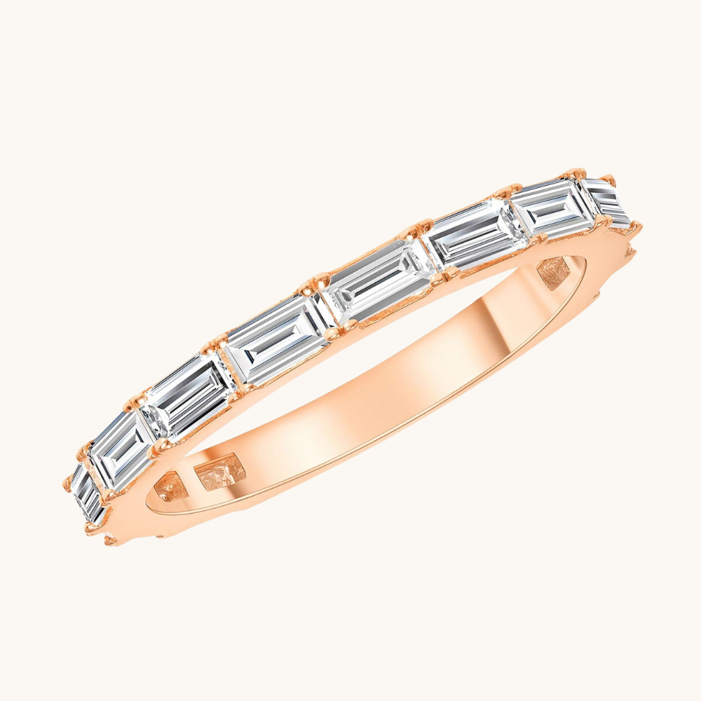 East-West Diamond Baguette Band