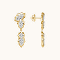 Edgy Bezel Diamond Dangle Earrings - Happy Jewelers Fine Jewelry Lifetime Warranty