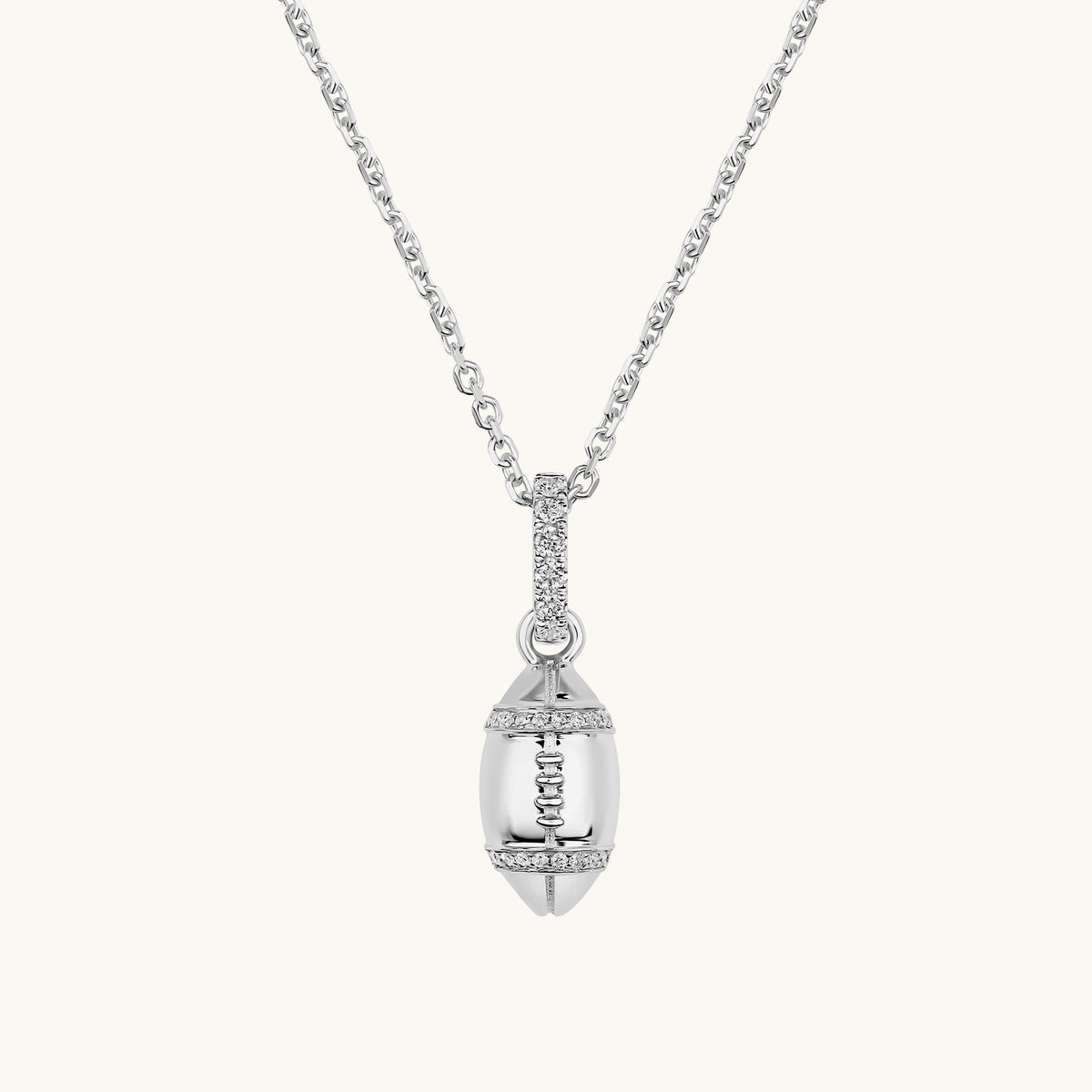Diamond Football Pendant - Happy Jewelers Fine Jewelry Lifetime Warranty