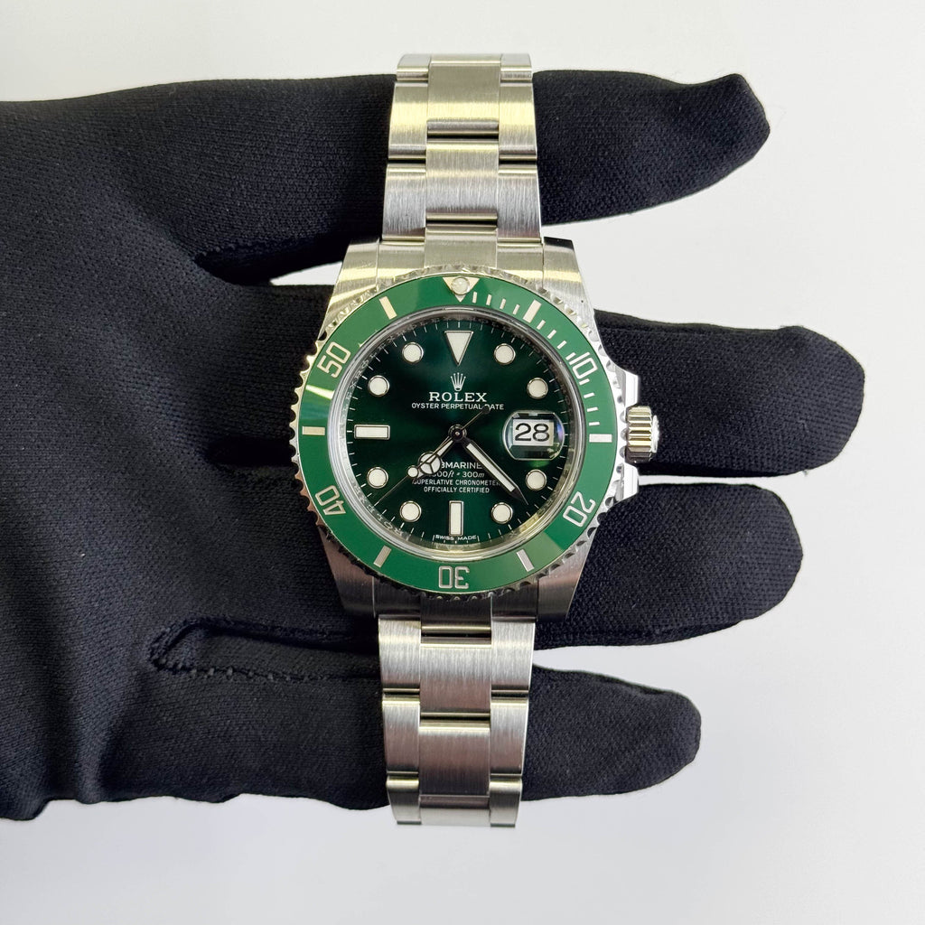 Rolex Submariner 40mm Green Dial Watch Ref# 116610LV