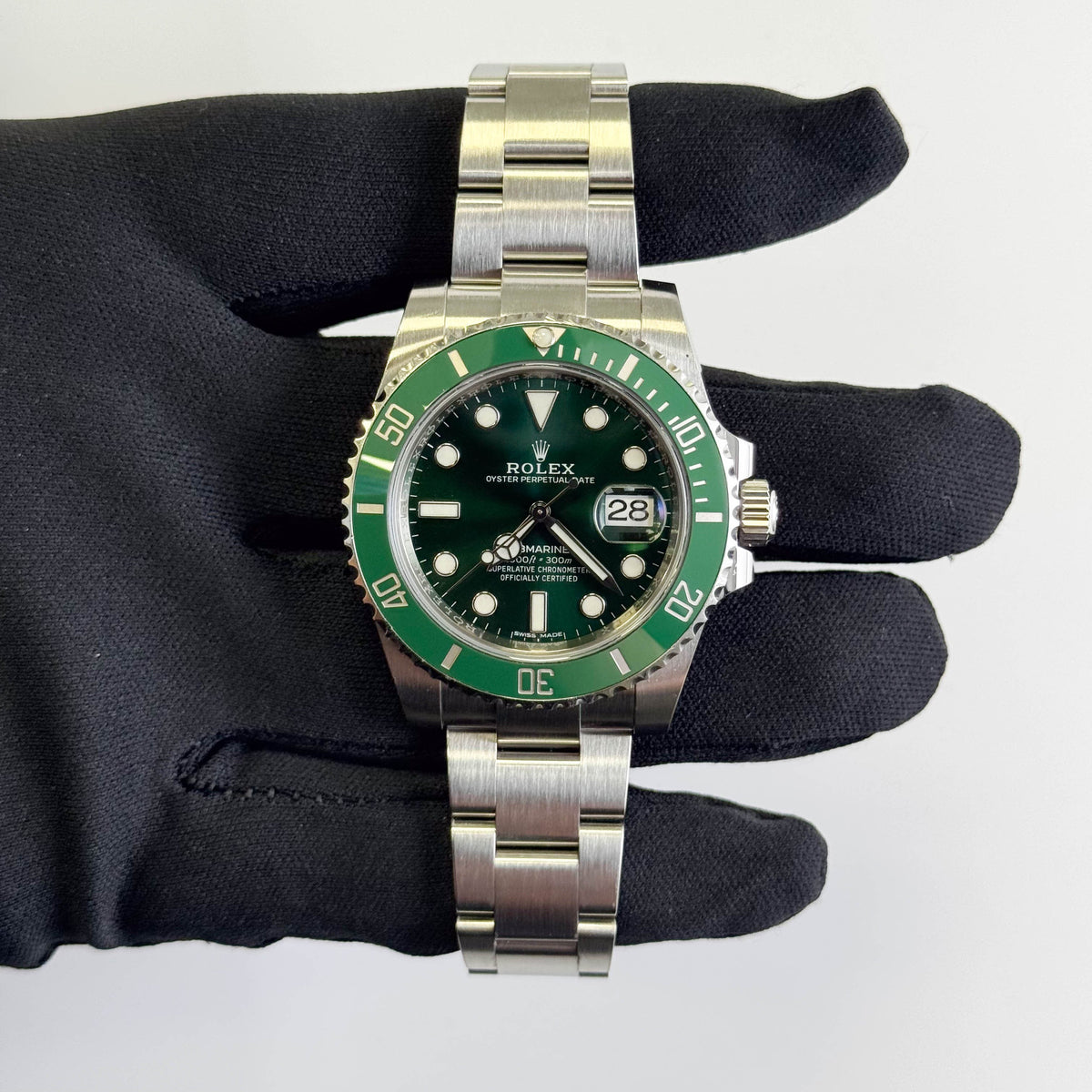 Rolex Submariner 40mm Green Dial Watch Ref# 116610LV