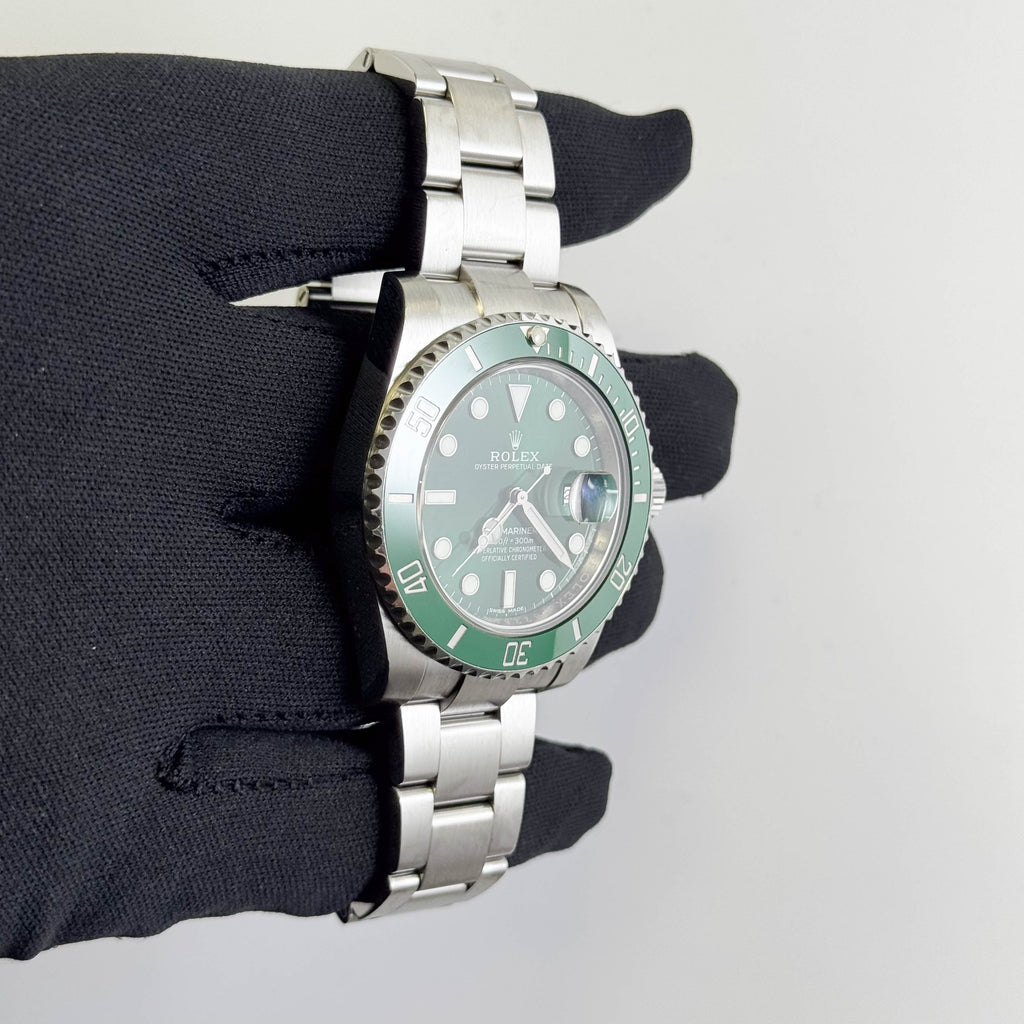 Rolex Submariner 40mm Green Dial Watch Ref# 116610LV