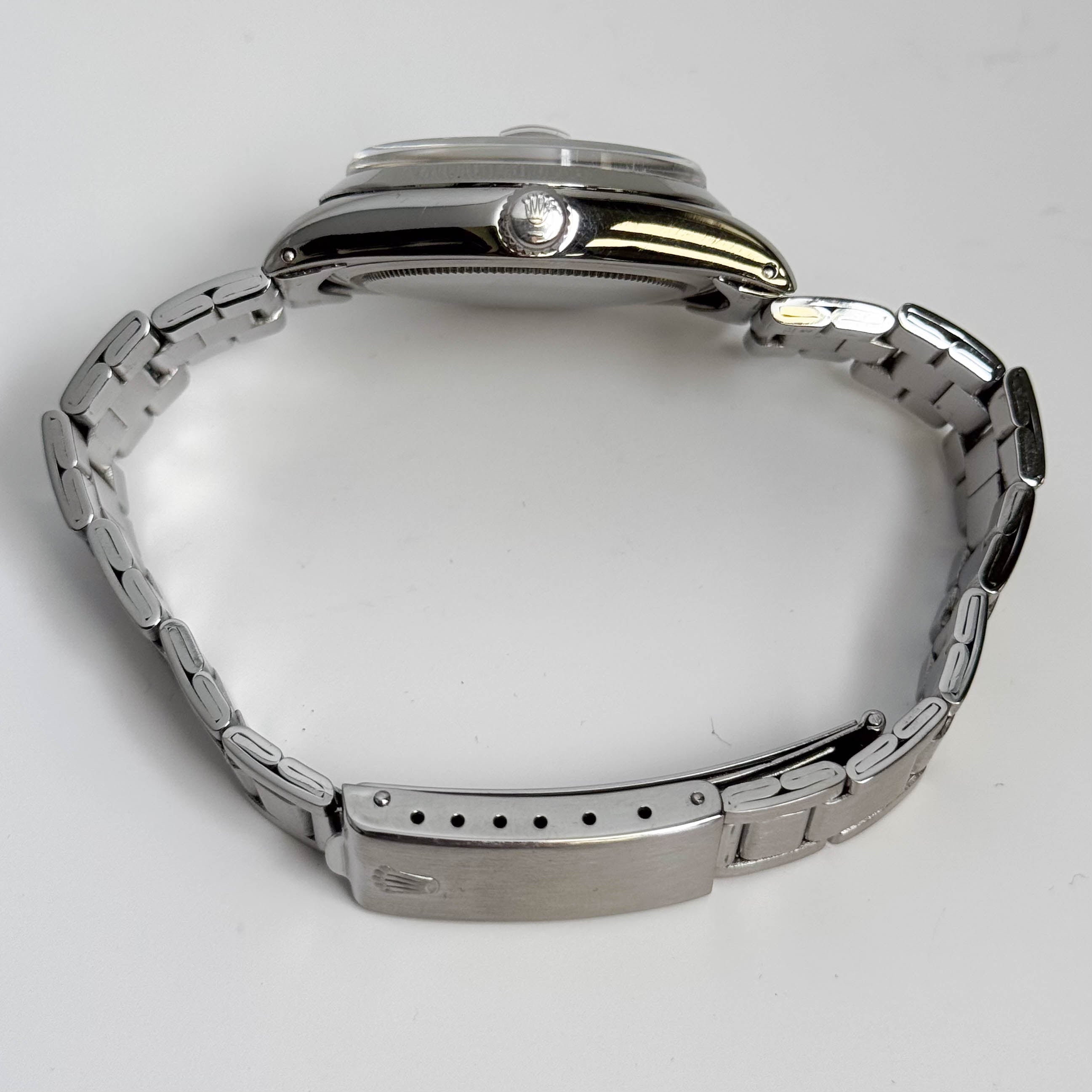 Rolex Oysterdate 34mm Silver Dial Watch Ref# 6694