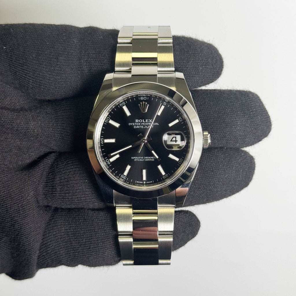 Rolex Datejust 41mm Black Dial Watch Ref# 126300
