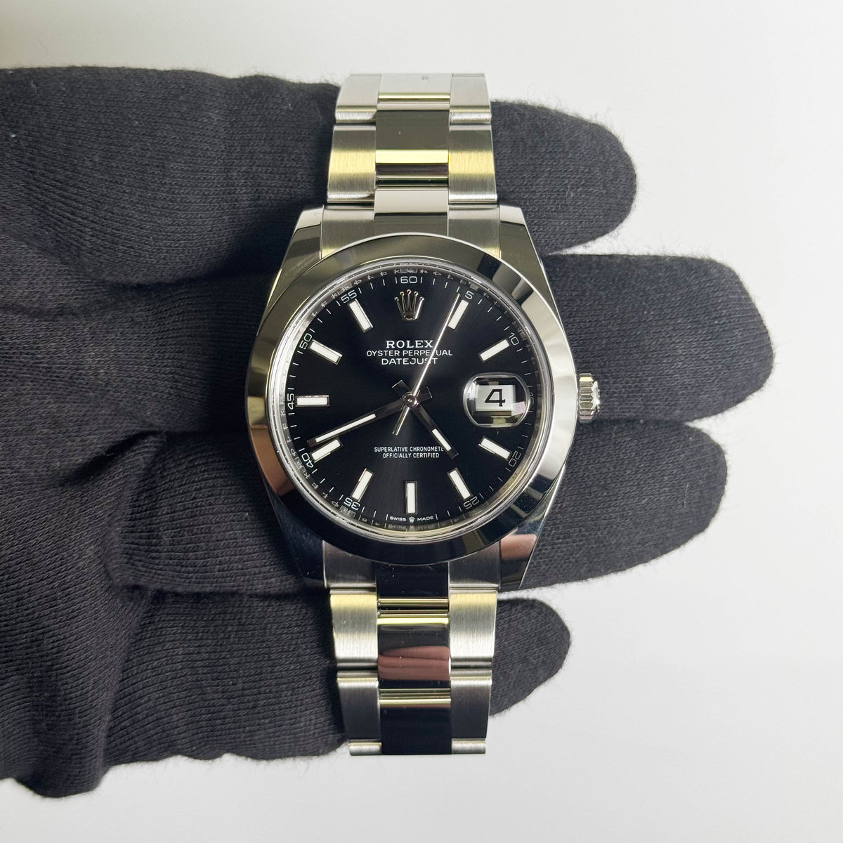 Rolex Datejust 41mm Black Dial Watch Ref# 126300