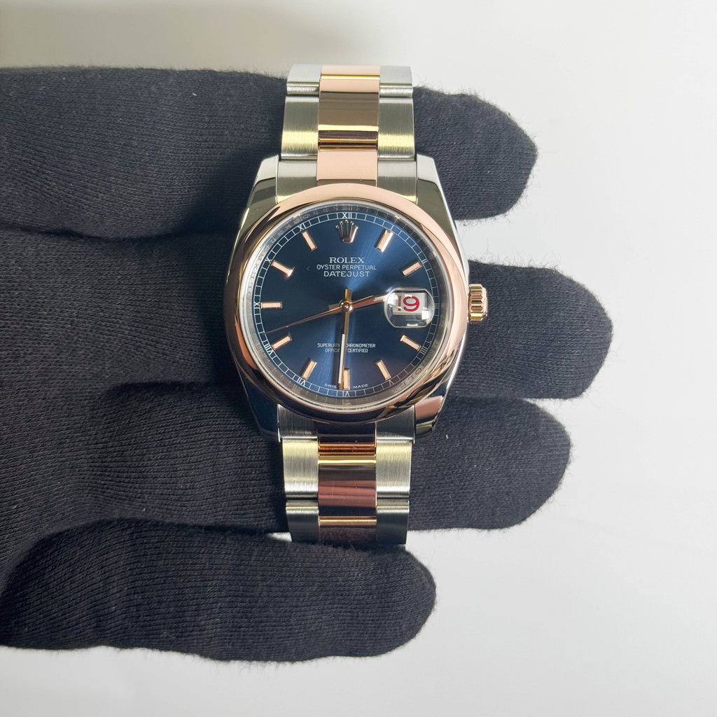 Rolex Datejust 36mm Blue Dial Watch Ref# 116201