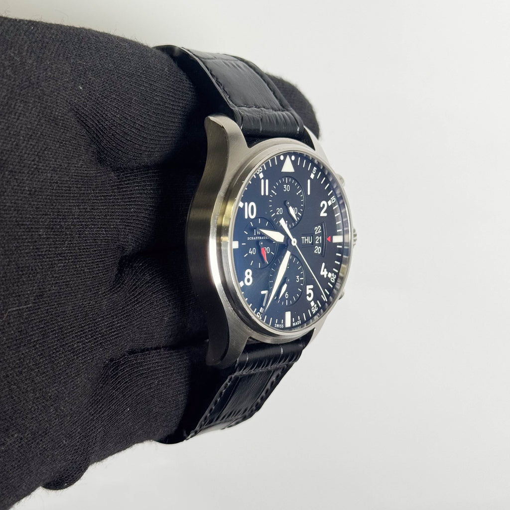 IWC Pilot 43mm Black Dial Watch Ref# IW377701