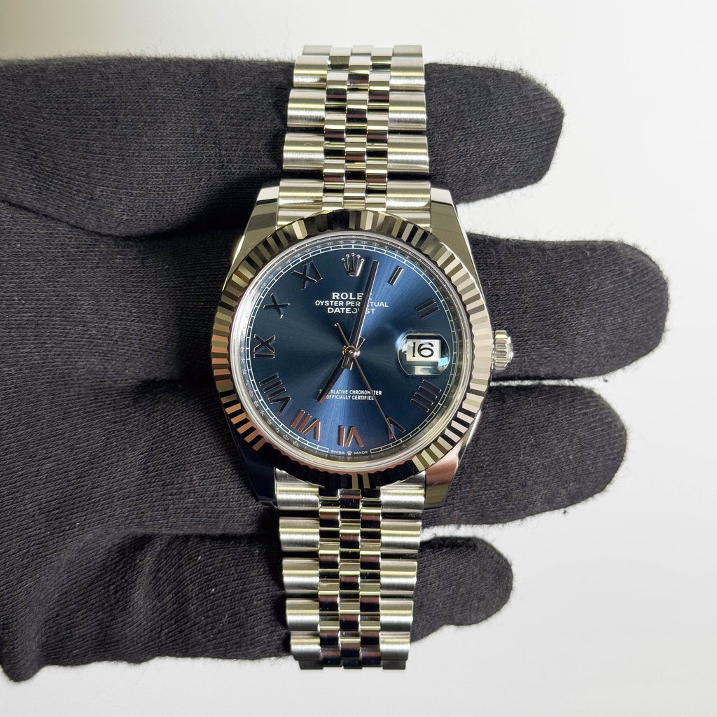Rolex Datejust 41mm Blue Dial Watch Ref# 126334