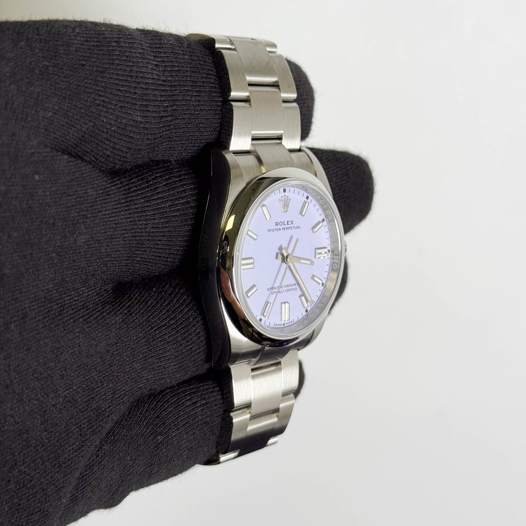 Rolex Oyster Perpetual 36mm Lilac Dial Watch Ref# 126000