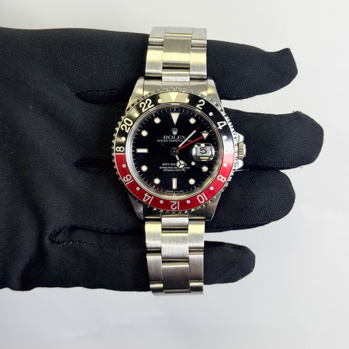 Rolex GMT-Master II 40mm Black Dial Watch Ref# 16710