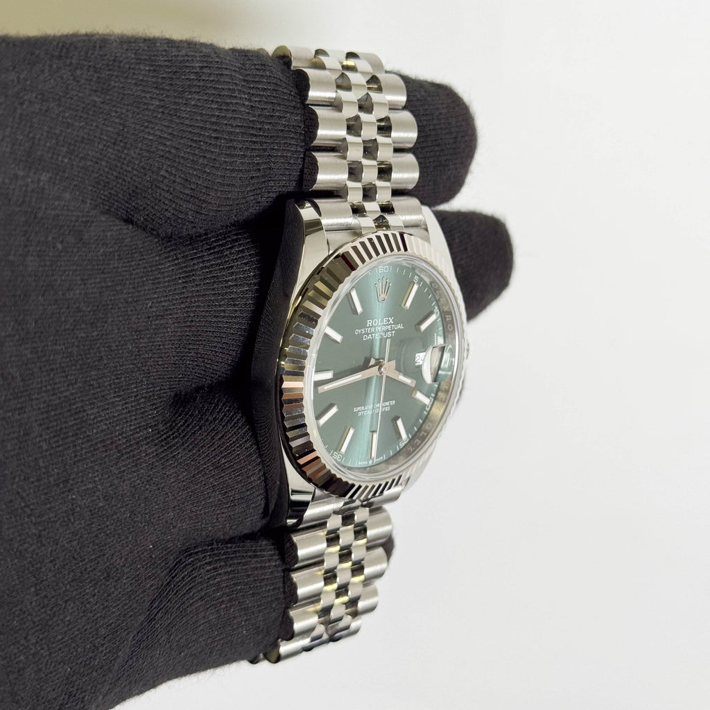 Rolex Datejust 41mm Green Dial Watch Ref# 126334