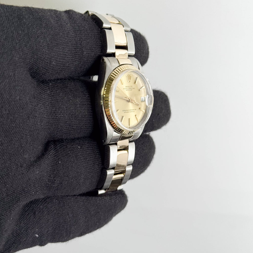 Rolex Datejust 31mm Champagne Dial Watch Ref# 6827