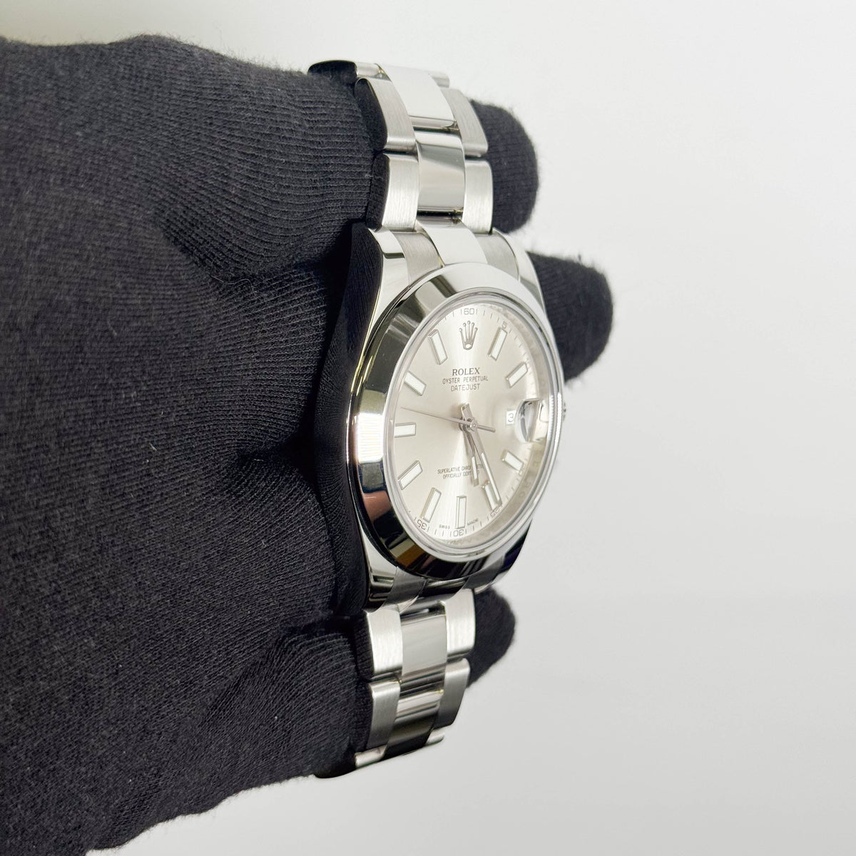 Rolex Datejust 41mm Silver Dial Watch Ref# 116300