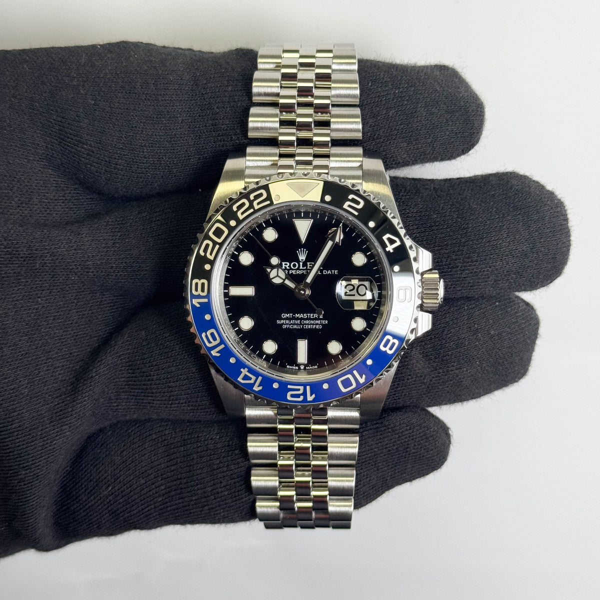 Rolex GMT-Master II "Batgirl" 40mm Black Dial Watch Ref# 126710BLNR