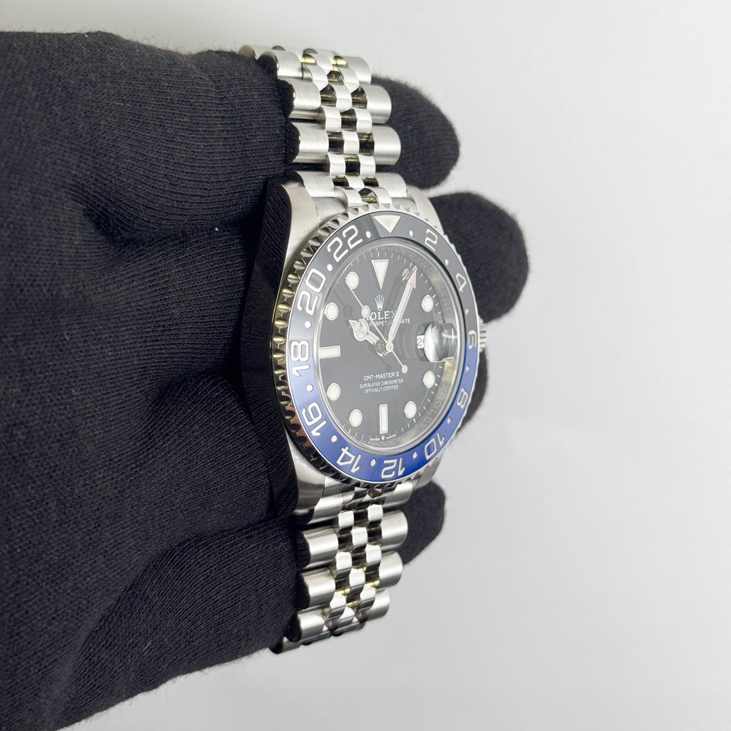 Rolex GMT-Master II "Batgirl" 40mm Black Dial Watch Ref# 126710BLNR