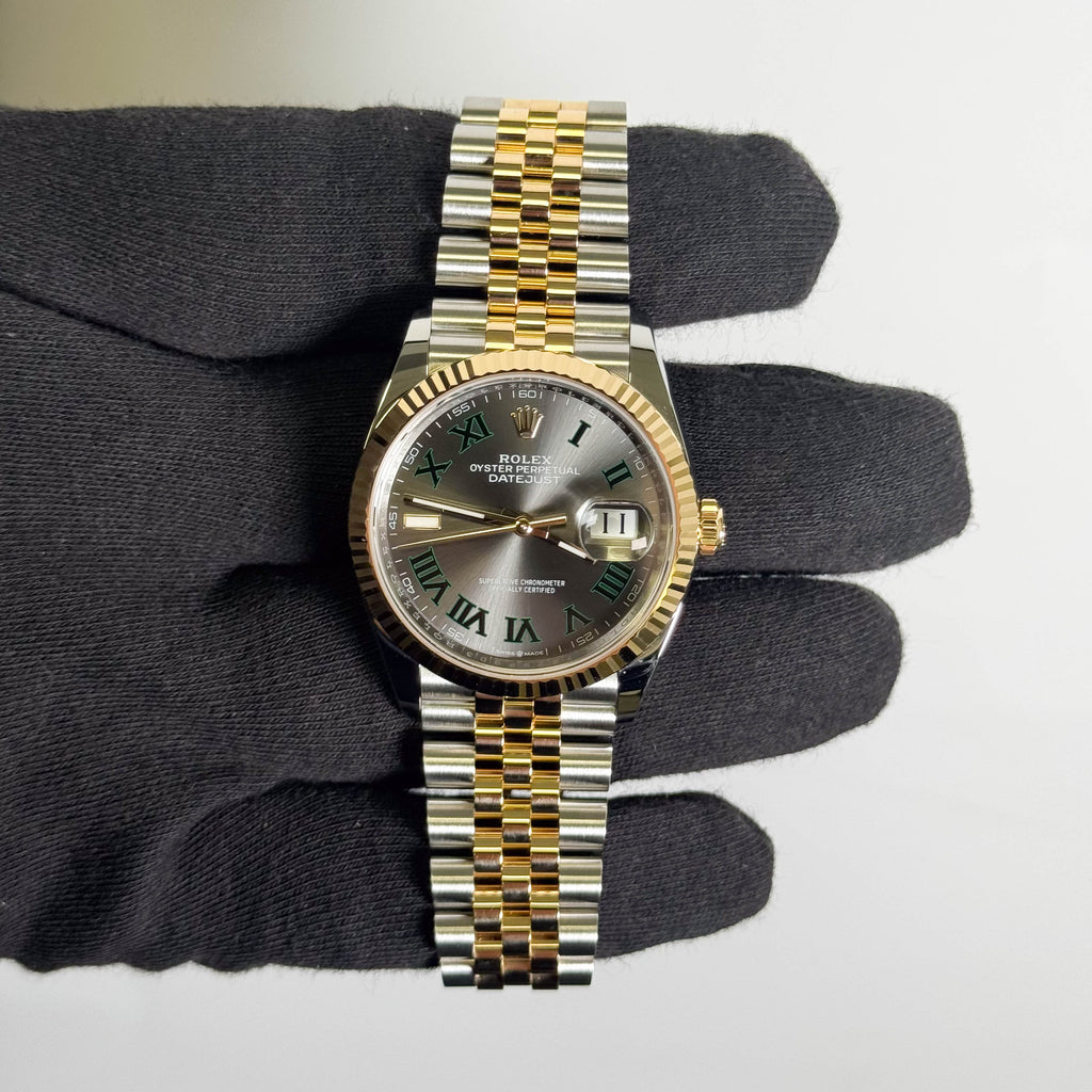 Rolex Datejust 36mm Wimbledon Dial Watch Ref# 126233