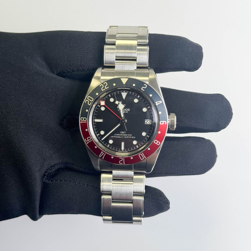 Tudor Black Bay GMT 41mm Black Dial Watch Ref# 79830RB